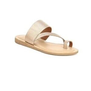 Leila Gold Snake Franco Sarto Flat Sandal size 6 Brand New with Box